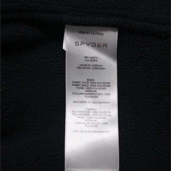 Spyder men's 1/2 zip front Gait knit fleece pullover jacket L - Picture 8 of 15